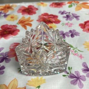 Crystal Clear Cut Glass Vase